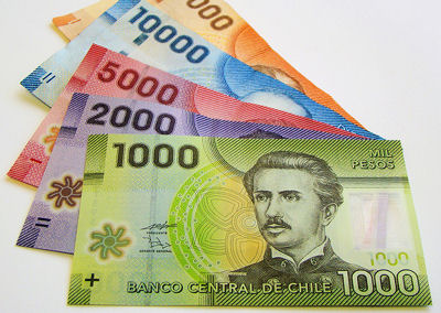 El peso chileno se aprecia un 0,45 % frente al dólar