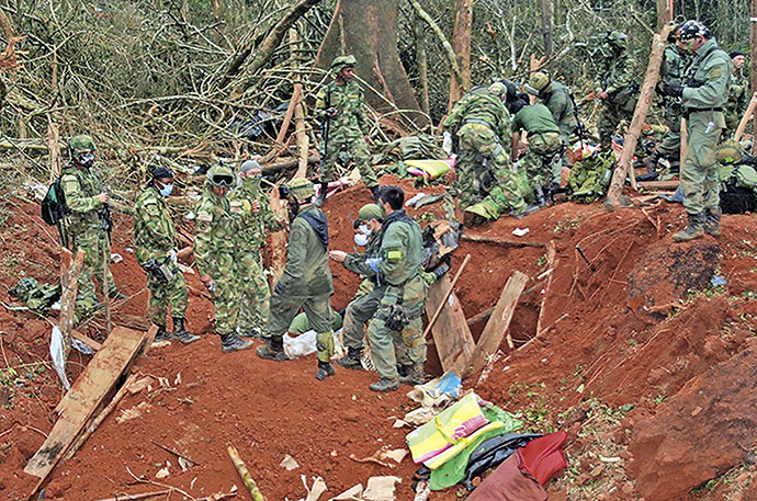 Dos guerrilleros muertos tras reinicio de bombardeos contra las FARC