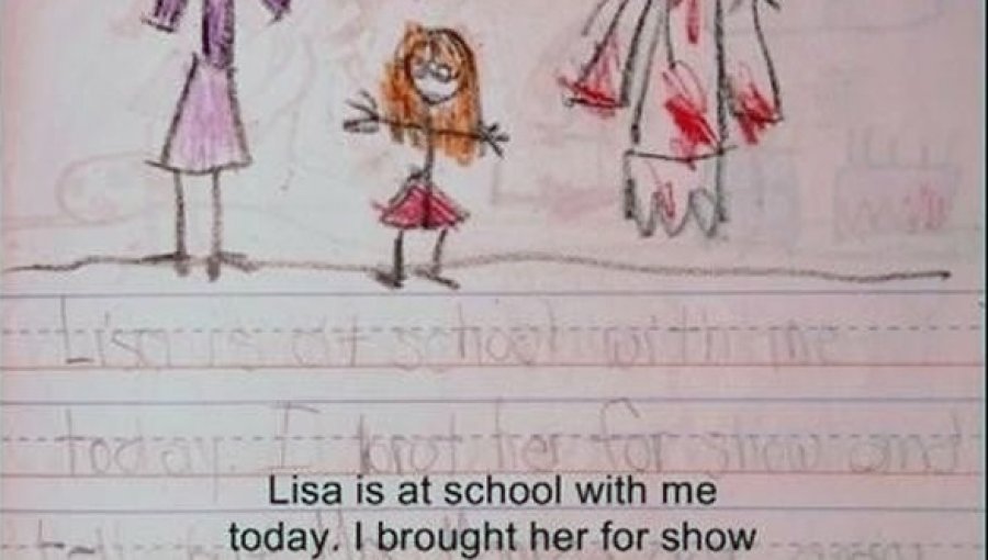 Impactantes dibujos de una niña sobre su terrorífica amiga imaginaria
