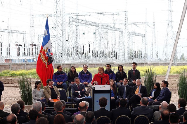 Presidenta Bachelet inauguró línea de transmisión Ancoa-Alto Jahuel