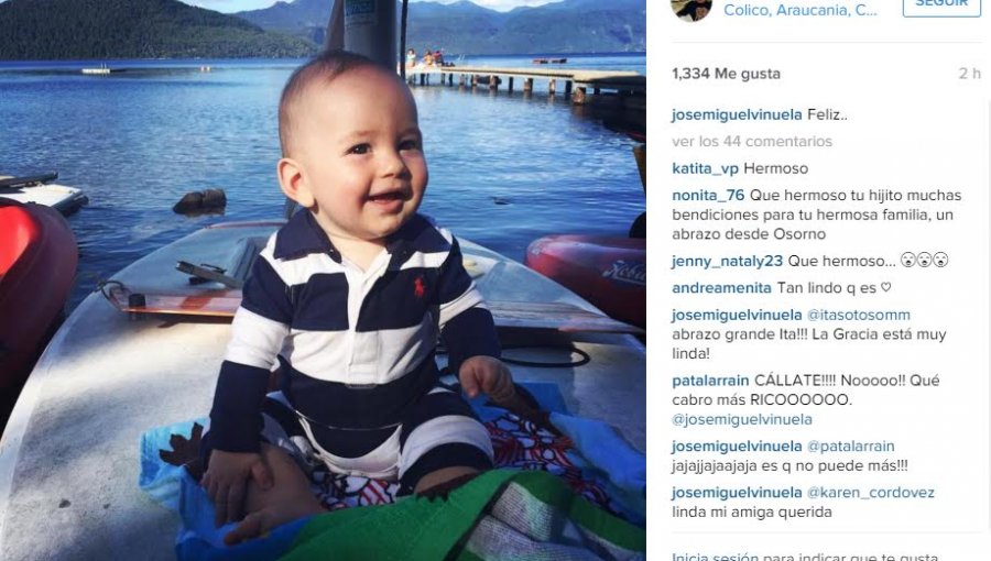 José Miguel Viñuela comparte tiernas imágenes junto a su hijo