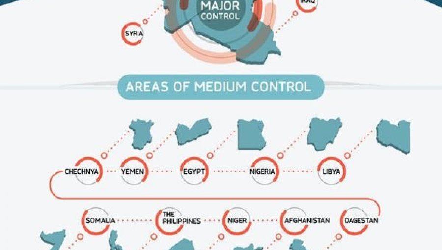 El Estado Islámico publica un mapa con sus "unidades encubiertas" en el mundo