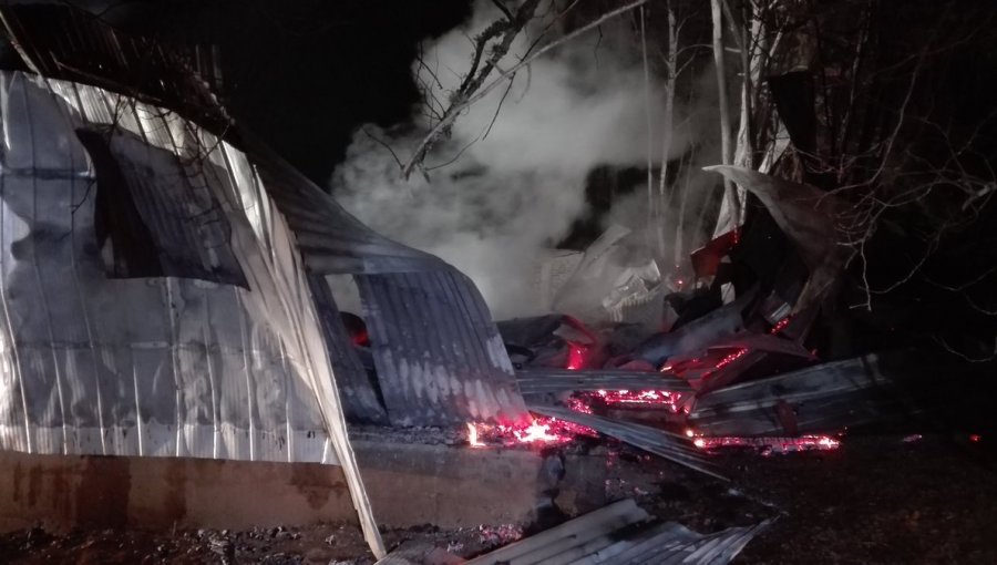 Nuevo templo evangélico es incendiado en la Región de La Araucanía
