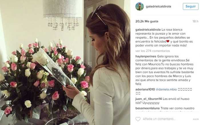 Gala Caldirola presume en redes sociales de los regalos que le hace Mauricio Isla