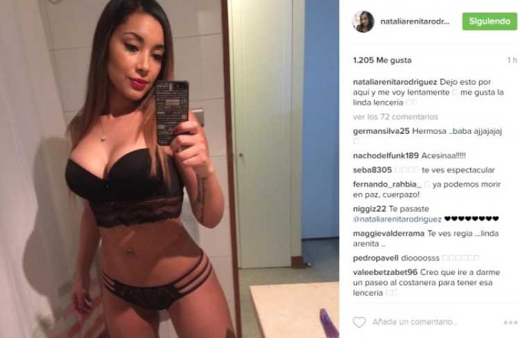 Infartante foto en ropa interior de Arenita se tomó Instagram