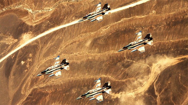 Un caza F-16 de Israel se estrella en el sur del país