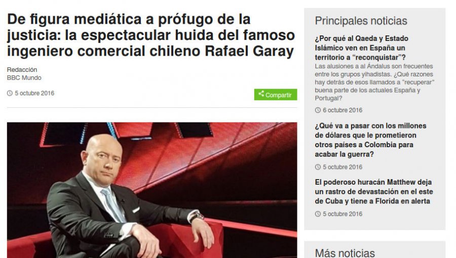 Rafael Garay gana fama internacional: Medios rumanos y la BBC le dedican reportajes