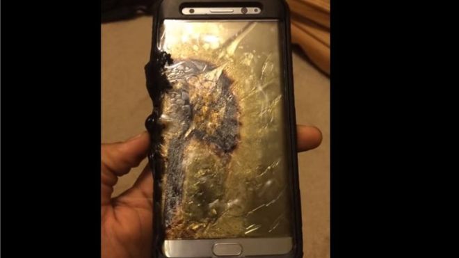 Por qué explotan las baterías de teléfono Galaxy Note 7 de Samsung
