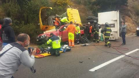 Gran congestión en Ruta Las Palmas tras nuevo accidente en Viña del Mar