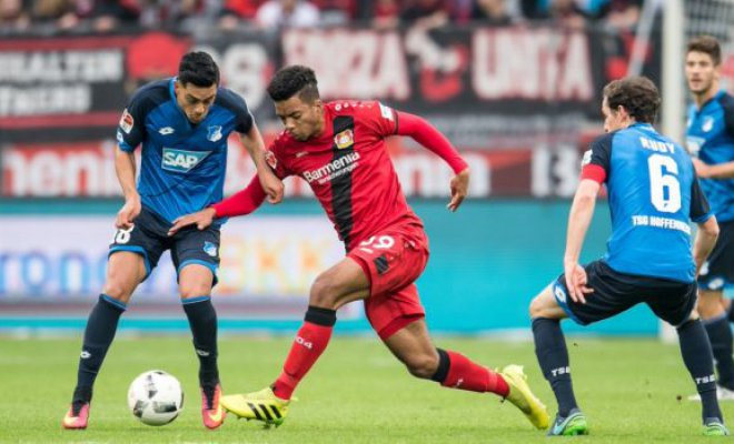 Choque de chilenos en la Bundesliga: Hoffenheim goleó Bayer Leverkusen