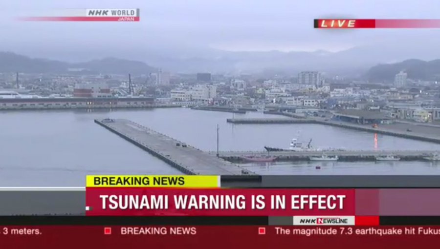 Fuerte Terremoto en Japón: Se activa alerta de Tsunami
