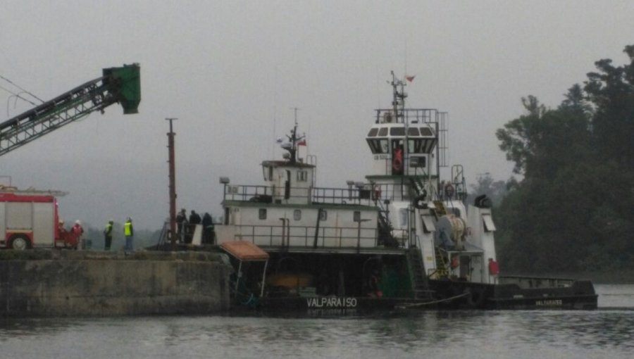 Embarcación toco fondo en el río Valdivia y obligó a operativo de emergencia