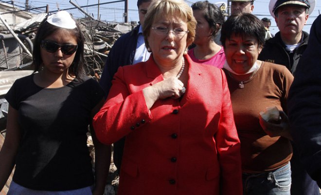 Presidenta Michelle Bachelet se refiere a Incendio de Valparaíso