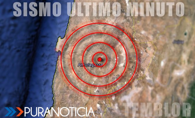 Sismo de intensidad V Mercalli se registra en Región de Antofagasta