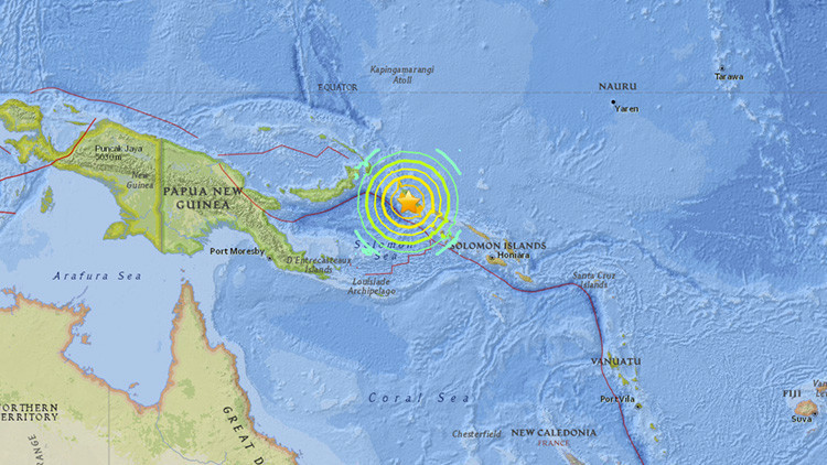 Terremoto de intensidad 7,9 sacude Papúa Nueva Guinea este domingo