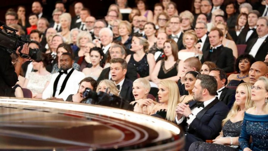 Fotos: Los rostros de los actores durante el bochorno de los Premios Óscar 2017