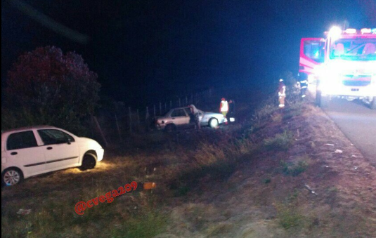 Accidente vehicular en Algarrobo deja tres personas lesionadas