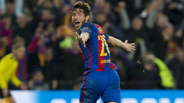 Agónico gol de Sergi Roberto generó un sismo en Barcelona