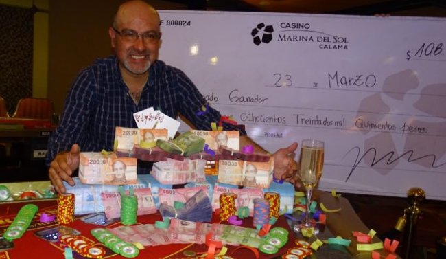Más de 100 millones de pesos ganó en una mano de póker en el Casino de Calama