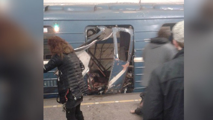 Explosión en metro de San Petersburgo deja 10 muertos y diversos heridos