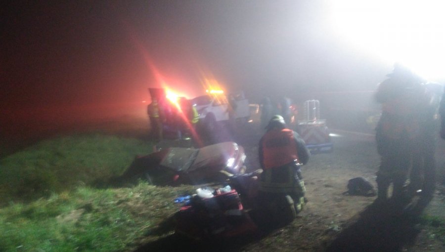 7 lesionados dejó triple colisión en Ruta 5 Sur: Al menos 2 conductores en estado de intemperancia