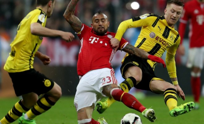 Borussia Dortmund da la sorpresa y elimina al Bayern de Vidal de la Copa de Alemania