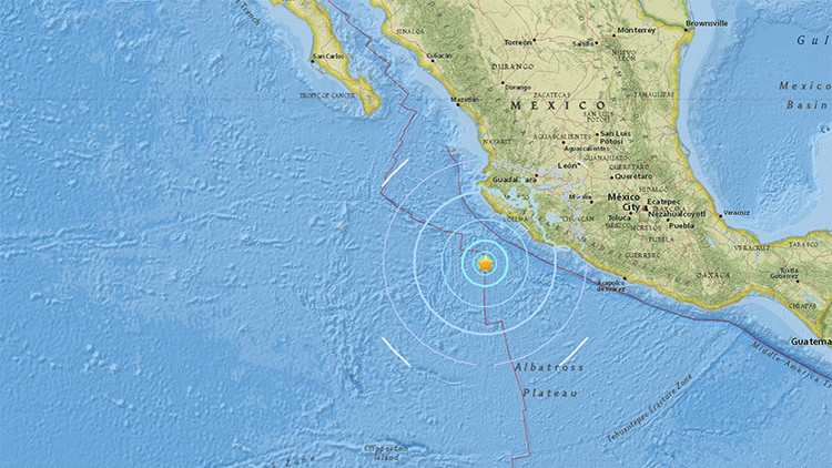 Fuerte sismo sacude México: Movimiento fue de 5,8 grados Richter