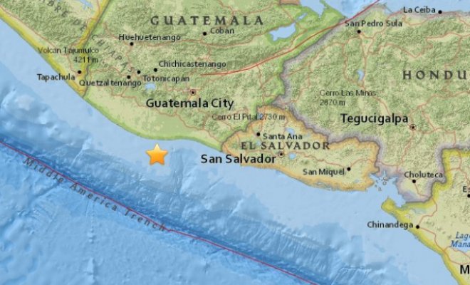 Terremoto sacudió este jueves las costas de Guatemala