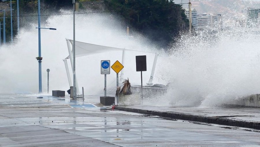 Viña del Mar en alerta por marejadas: Cierran Avenida San Martin desde 1 a 8 norte