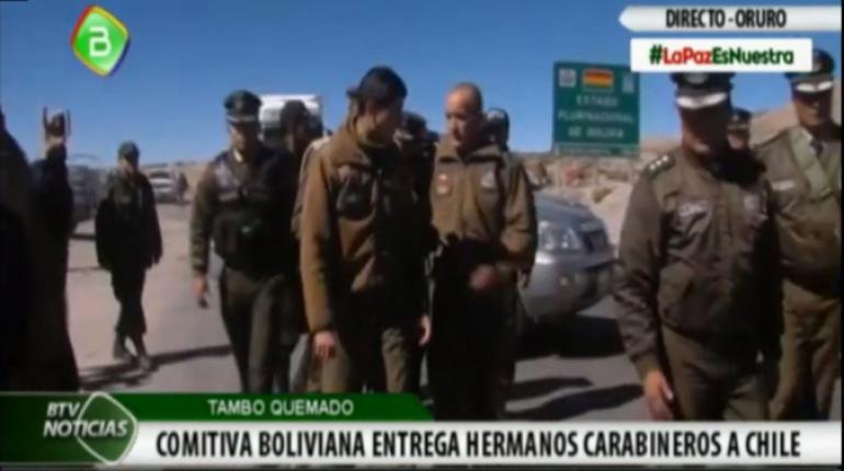 Carabineros detenidos en Bolivia ya se encuentran en territorio chileno