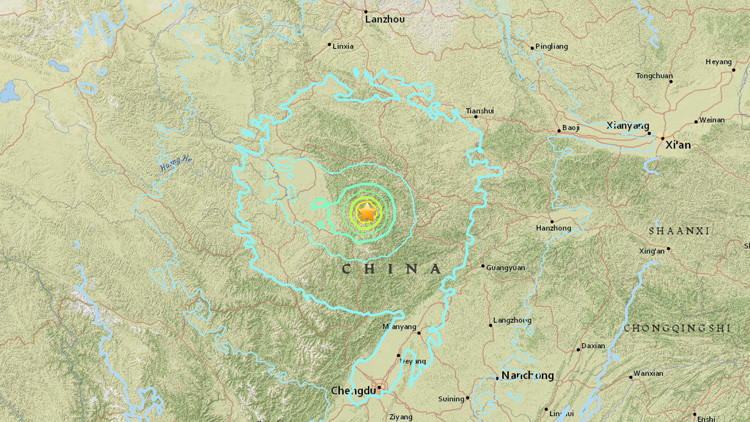 Fuerte Terremoto de magnitud 7 sacude el centro de China