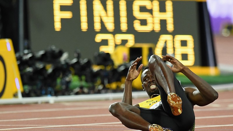Ingrato final: Bolt se lesionó en la última carrera de su vida