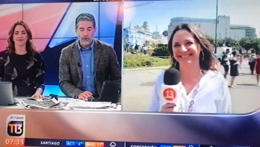 Mónica Pérez debuta en Canal 13 como su corresponsal en Europa