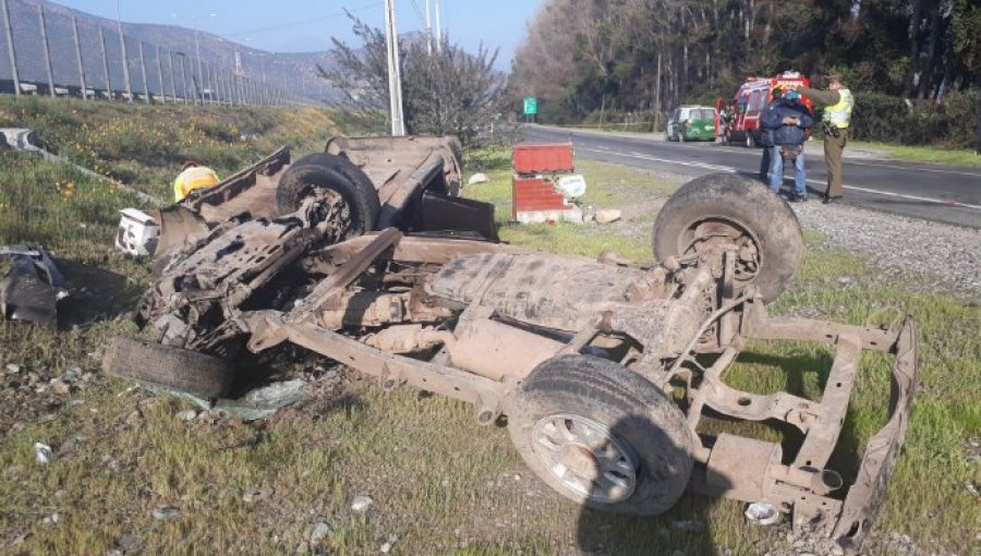 Tragedia en Catemú: Joven de 19 y menor de 14 mueren en accidente en Ruta 60 CH