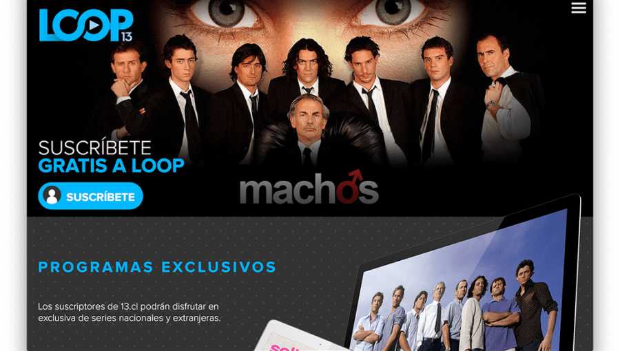 Canal 13 lanza su propio "Netflix": Se llama Loop y tendrá on demand lo mejor de su programación