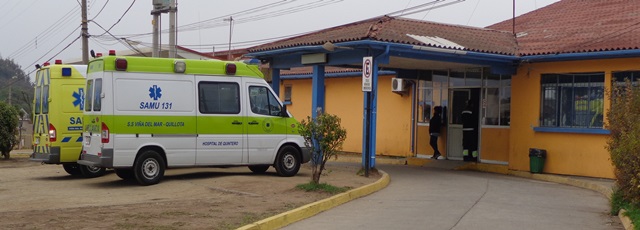 Hombre robó televisor desde sala de espera del Hospital de Quintero mientras su señora era atendida