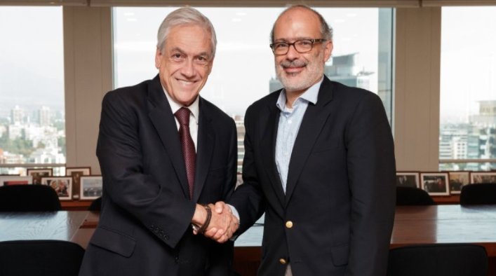 Ex Ministro de Hacienda Rodrigo Valdés tuvo larga reunión con Sebastián Piñera
