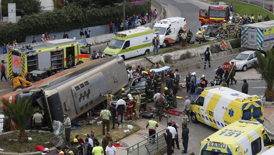 Chofer del bus volcado en Valparaíso será formalizado por cuasidelito de lesiones graves