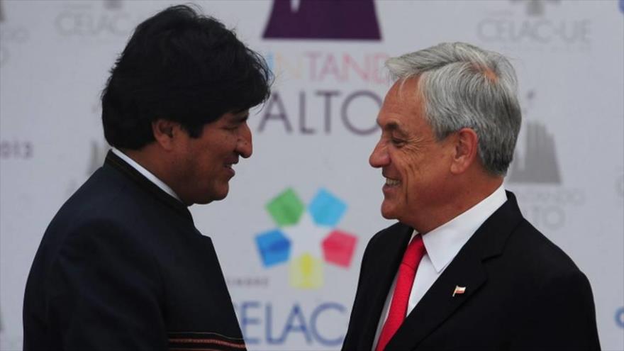 Sebastián Piñera y Evo Morales tienen duro enfrentamiento en Twitter tras primer día en La Haya