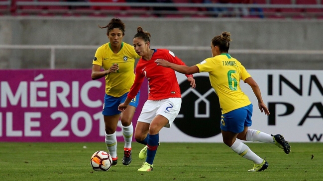 La Roja cayó ante Brasil en arranque del cuadrangular de la Copa América Femenina