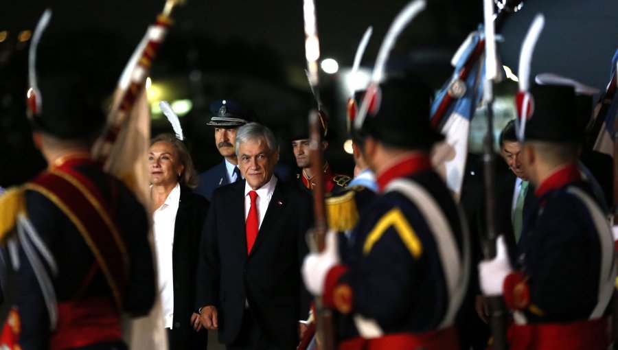 Presidente Piñera inicia primera visita oficial a Argentina cenando con Macri