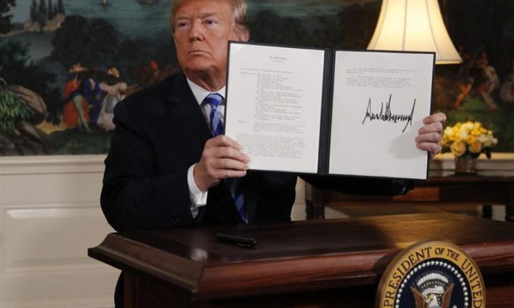 Trump retira a EEUU de acuerdo "defectuoso" con Irán y repondrá sanciones