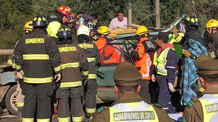 Fatal accidente en Mulchén: Una madre de 30 años y sus dos hijos mueren tras impacto
