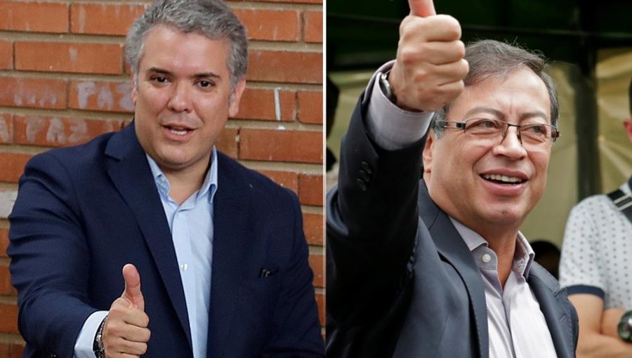 Derechista Duque e izquierdista Petro definirán presidencia de Colombia en segunda vuelta