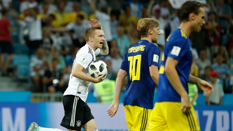 Mundial: Alemania le remontó en el último minuto a Suecia y sigue viva en Rusia 2018