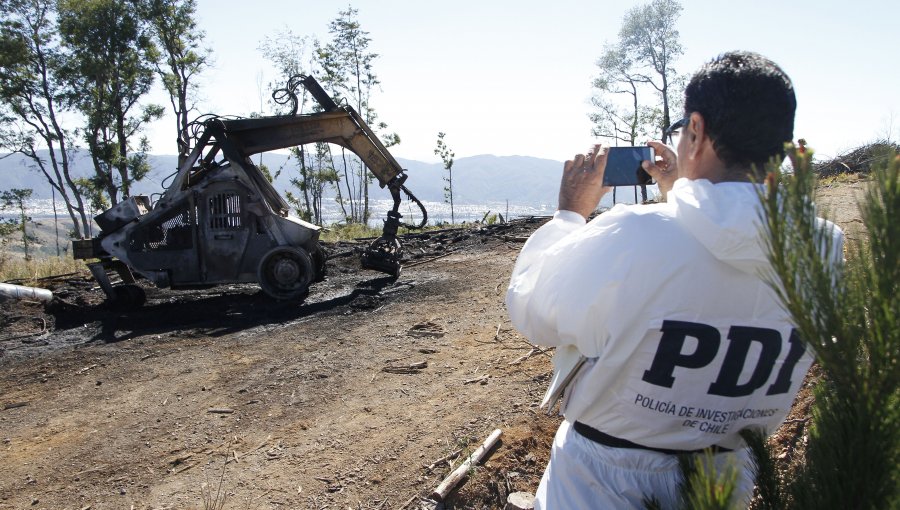 Investigan nueva quema de maquina forestal en fundo de La Araucanía