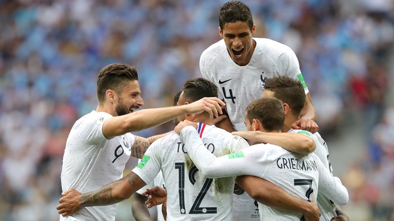 Francia acabó con la ilusión de Uruguay y se instaló en semifinales del Mundial de Rusia