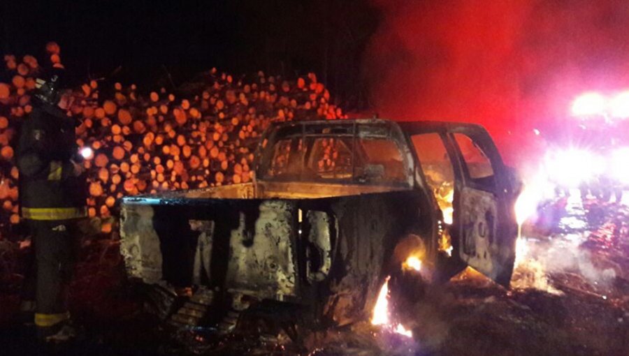 Desconocidos incendian maquinaria forestal en cercanías de Osorno