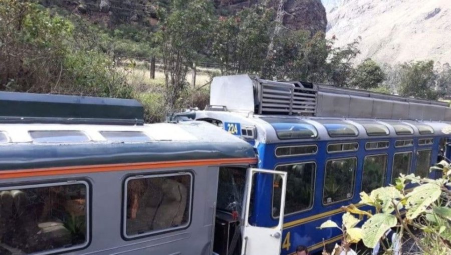 Canciller confirmó 6 chilenos heridos en choque de trenes en zona de Machu Pichu