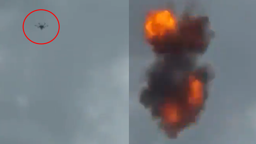 Publican momento exacto de la explosión del dron en atentado contra Nicolás Maduro